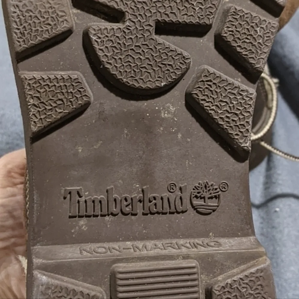 Men's Timberland Sz 7‎ fleece lined boots brown leather fold top